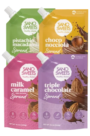 Value Pack Healty Spreads - Pistachio, Choco Nocchiola, Milk Caramel, Triple Chocolate